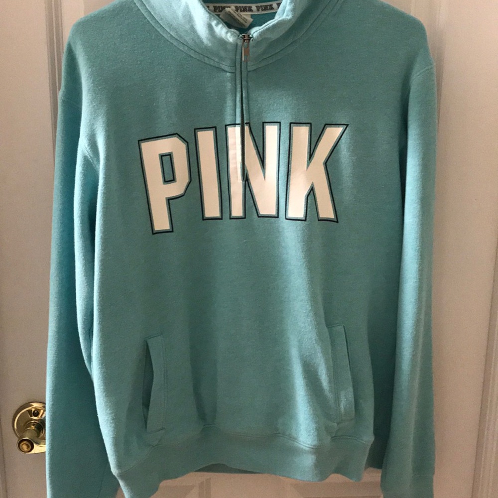 VS PINK QUARTER ZIP